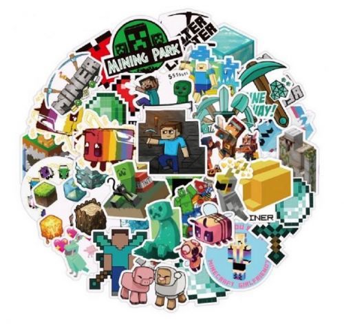 Samolepky minecraft 50 ks
