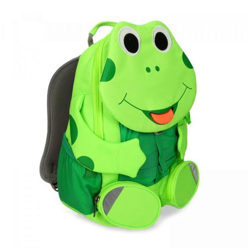 Zelený dětský batoh ve tvaru žáby