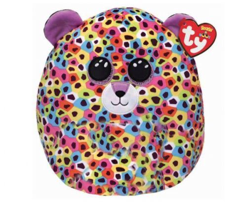 Ty Squish-a-Boos GISELLE, 30 cm - rainbow leopard with horn (1)