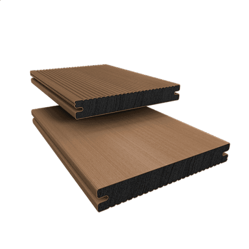 DECEUNINCK Terasové prkno Deceuninck TWINSON Character Massive plné 9360, Vlašský ořech 522 20 x 140 x 4000 mm