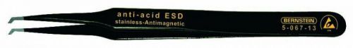 SMD pinzeta 12 SA-ESD Bernstein 5-067-13, plochý, zahnutý 45°, 120 mm