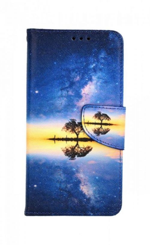 Pouzdro TopQ iPhone 11 knížkové Noční obloha 63732