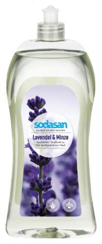 SODASAN Tekutý prostředek na nádobí levandule a máta 1000 ml 1 l