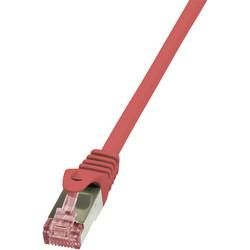 Síťový kabel RJ45 LogiLink CQ2044S, CAT 6, S/FTP, 1.50 m, červená