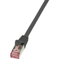 Síťový kabel RJ45 LogiLink CQ2063S, CAT 6, S/FTP, 3.00 m, černá