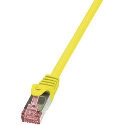 Síťový kabel RJ45 LogiLink CQ2067S, CAT 6, S/FTP, 3.00 m, žlutá