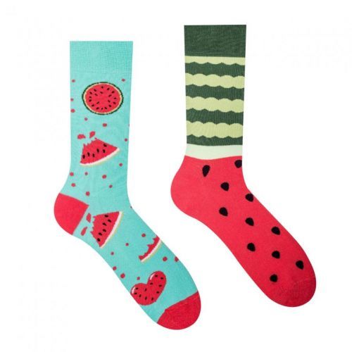 Ponožky Hesty Meloun - červené-zelené, 35-38