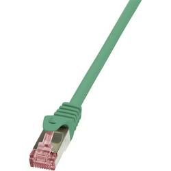 Síťový kabel RJ45 LogiLink CQ2065S, CAT 6, S/FTP, 3.00 m, zelená