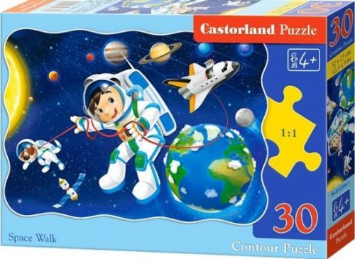 Puzzle Castorland - 30 dílků - Zelená mašinka - B-03433-1
