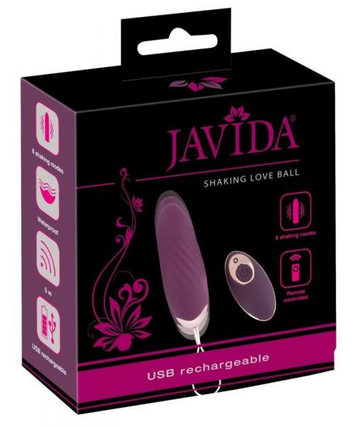 Javida Shaking Love - cordless, radio, throbbing vibrating egg (purple)