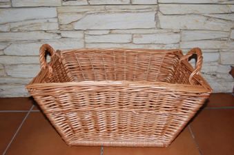 Proutí - koš na prádlo 60 cm hranatý