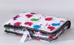 Deka minky Ptáčci bílo šedé