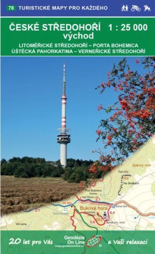 WKK České středohoří - východ (Verneřicko,...) 1 : 25 000 - turistická mapa