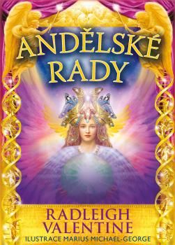 Andělské rady - kniha a 44 karet (lesklé) - Radleigh Valentine, Brožovaná