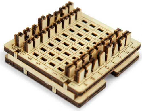 Puzzle 3D hra mini Šachy