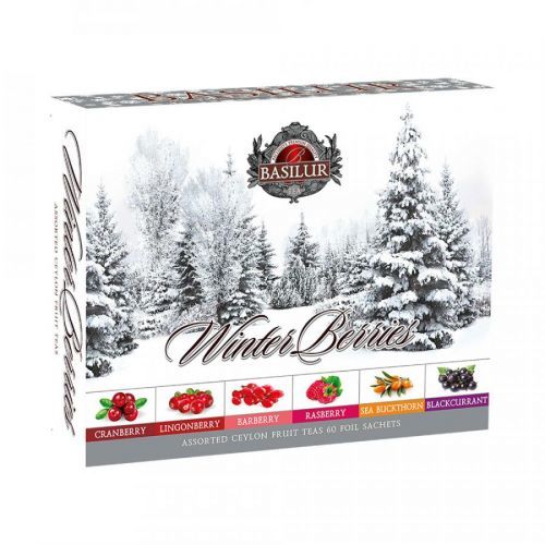 BASILUR Winter berries assorted černý čaj 60 sáčků