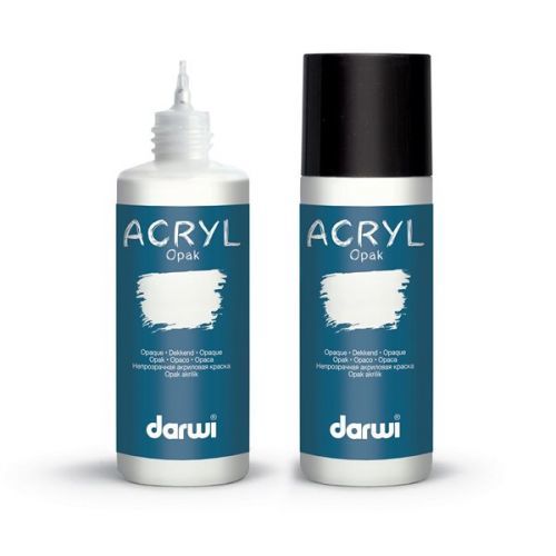 Akrylová barva DARWI ACRYL OPAK 80 ml, bílá krycí