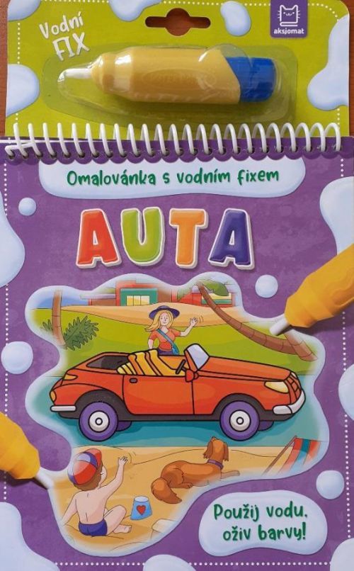 Auta - Omalovánka s vodním fixem - Wierzchowska Barbara, Kroužková