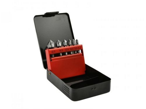 Záhlubníky HSS do kovu 6,3-20,5 mm kuželové. sada 6 ks