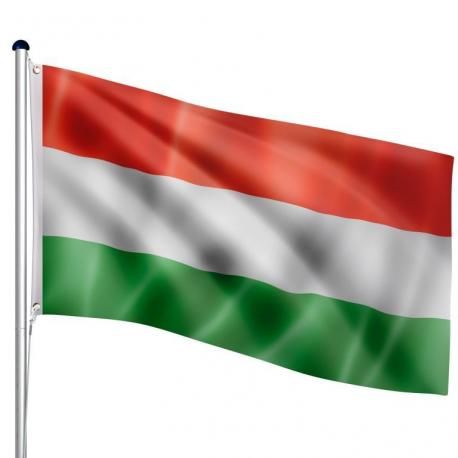 Vlajkový stožár vč. vlajky Maďarsko, 650 cm FLAGMASTER® M85187