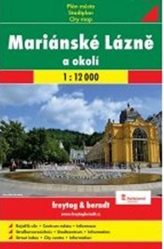 Plán města: Mariánské lázně 1:12 000