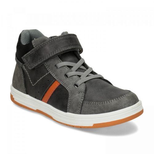 Šedé dětské kotníkové tenisky