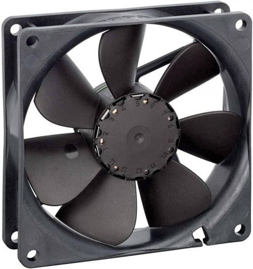 Axiální ventilátor EBM Papst 3412 NGMV 9292506333, 12 V, 26 dB, (d x š x v) 25.4 x 92 x 92 mm