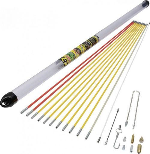 12 m Super sada MightyRod PRO kabeleinziehstangen T5422 C.K. 1 sada