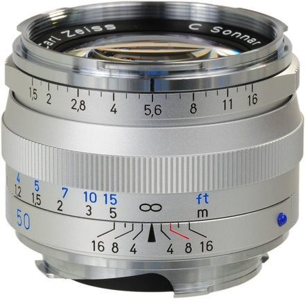 ZEISS C Sonnar T* 50 mm f/1,5 ZM stříbrný