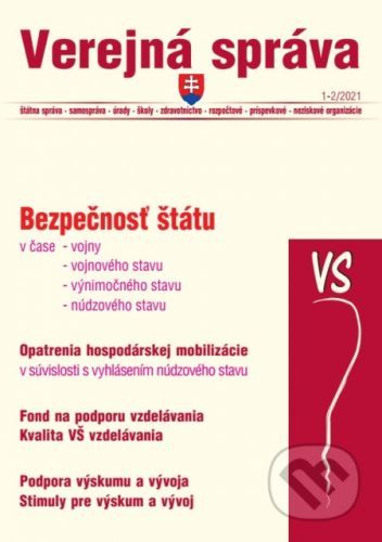 Verejná správa č. 1-2 / 2021 - Bezpečnosť štátu - Poradca s.r.o.