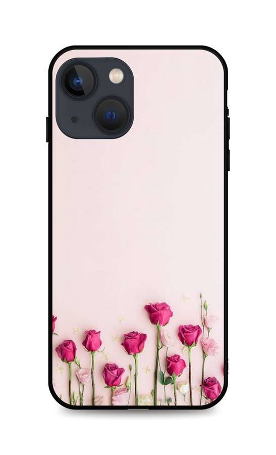 Kryt TopQ iPhone 13 silikon Roses 64889