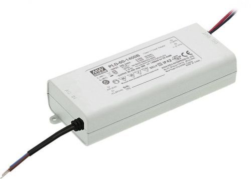 LED driver konstantní proud Mean Well PLD-60-1400B, 60 W (max), 1.4 A, 25 - 43 V/DC