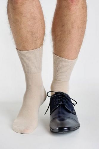 Regina Purista antibakteriální netlačící ponožky 47-50 béžová