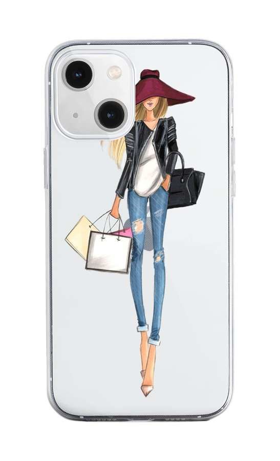 Kryt TopQ iPhone 13 silikon Lady 2 64678