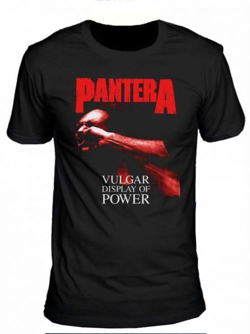 Pantera Unisex Tee Vulgar Display of Power Red S