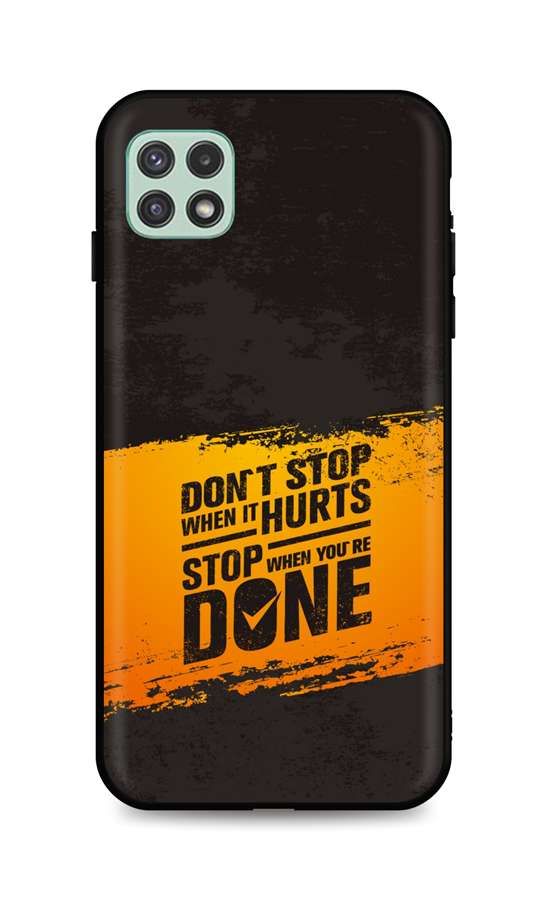 Kryt TopQ Samsung A22 5G silikon Don't Stop 64982