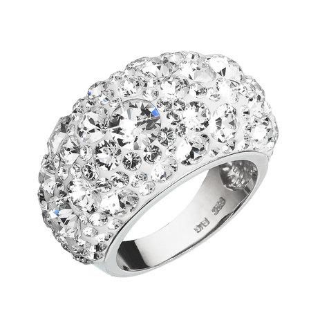 EVOLUTION GROUP CZ Stříbrný prsten s krystaly Crystals from Swarovski®, Sweet Love - velikost 54 - 35028.3