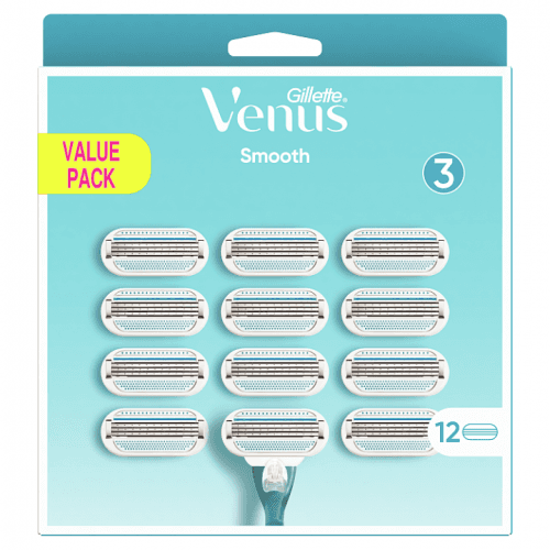 Gillette Venus Smooth Náhradní Holicí Hlavice x12