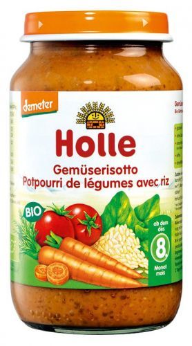 Holle bio dětská přesnídávka Zeleninové rizoto 220g