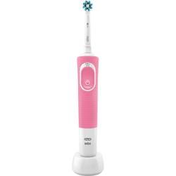 Elektrický kartáček na zuby Oral-B Vitality 100 CrossAction pink BOX, růžová, bílá