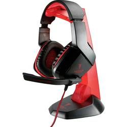 Berserker Gaming AVRAK herní headset na kabel, stereo přes uši, jack 3,5 mm, černá, červená