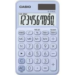 Casio SL-310UC-LB kapesní kalkulačka světle modrá solární napájení, na baterii (š x v x h) 70 x 8 x 118 mm