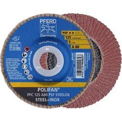 Vějířovitý brusný kotouč PFERD PFC 125 A 80 PSF STEELOX 67748125, Ø 125 mm/