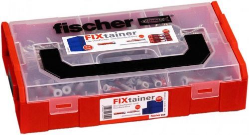 561472 fischer FixTainer - Dupower a DuoSeal-Box s nerezovými šrouby Množství 210 díly 06 Rozsah dodávky 100x DuoFern 6 x 30 · 25x DuoFern 10 x 50 · 5
