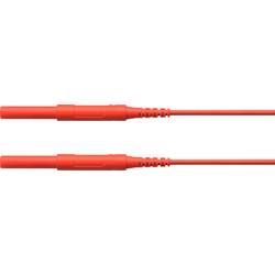 Schützinger HSPL 8568 / AWG16 / 100 / RT bezpečnostní měřicí kabely [zástrčka 4 mm - zástrčka 4 mm] červená