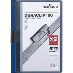 Durable DURACLIP 60 - 2209, 220907 složka s klipem DIN A4, tmavě modrá