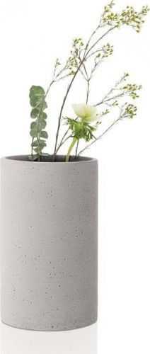 Světle šedá váza Blomus Bouquet, výška 20 cm