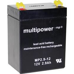 Olověný akumulátor multipower MP2,9-12 A97275, 2.9 Ah, 12 V