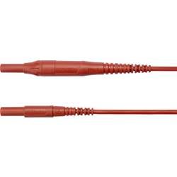 Schützinger MSFK B441 / 1 / 100 / RT měřicí kabel [zástrčka 4 mm - zástrčka 4 mm] červená