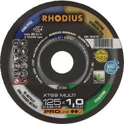 Řezný kotouč rovný Rhodius 211211, XT69 MULTI BOX Průměr 125 mm 10 ks